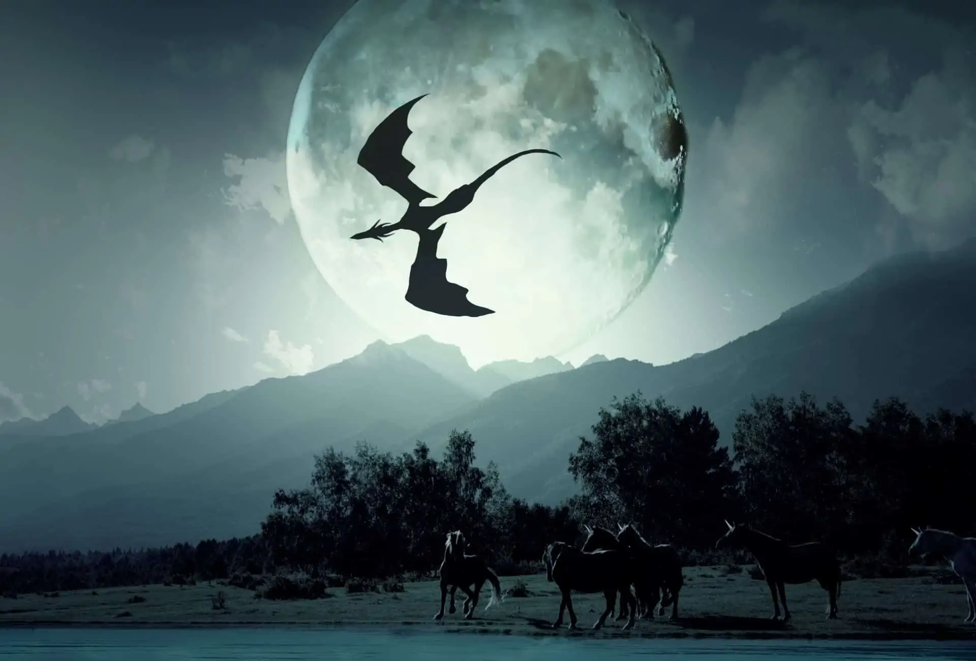 dragon in the sky