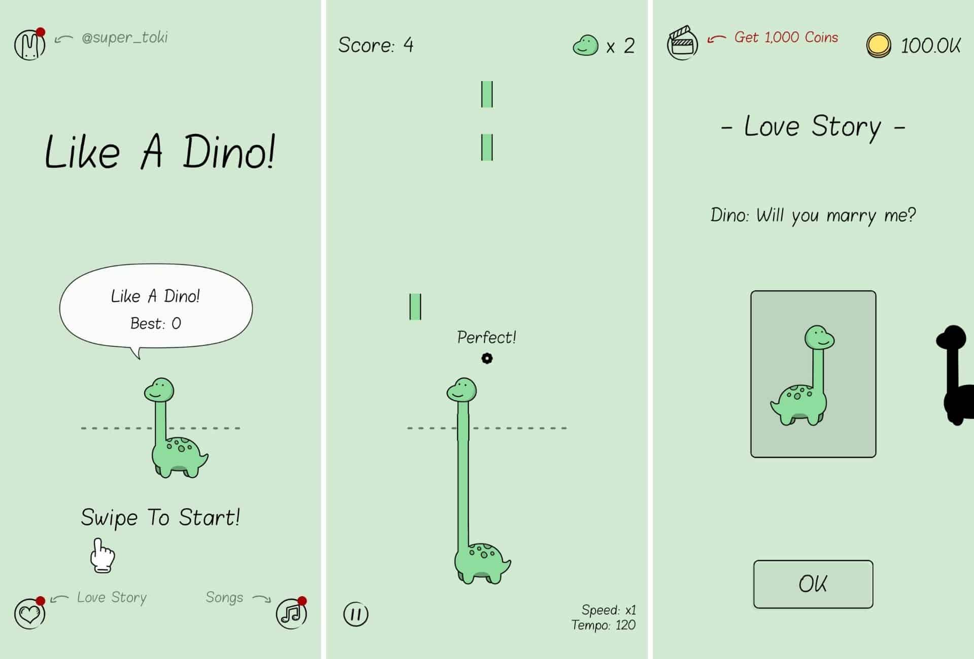 Like a dino mobile game
